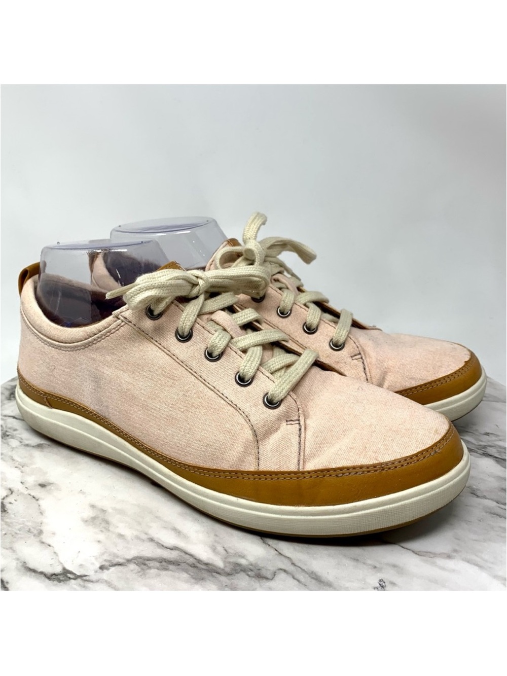 Cobb Hill Bailee Water Resistant Canvas Sneakers 8.5 Preppy Coastal Euro Summer